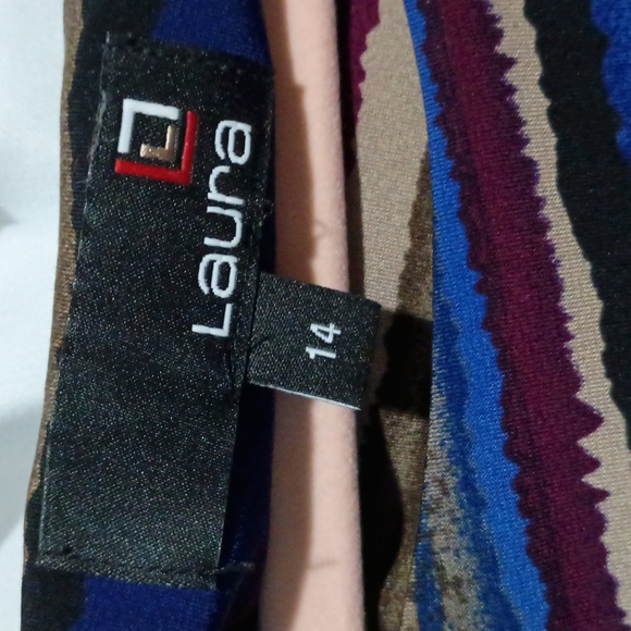 Laura Asymmetrical Dress L Size 14 - Picture 2 of 3